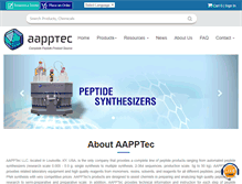 Tablet Screenshot of peptide.com